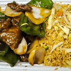 Best Pepper Steak with Onion (Combo Plate) 青椒牛(组合) in Brookville, IN